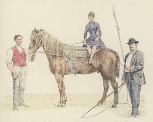 Lókiképzők (színes litho) alkotó: Jules Arsene (after) Garnier