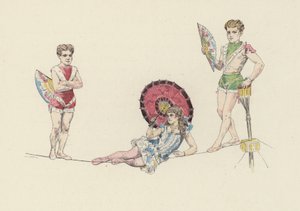Kötélművészek (színes litó) alkotó: Jules Arsene (after) Garnier
