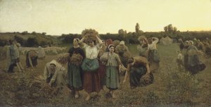 A begyűjtők emlékeztetője alkotó: Jules Breton
