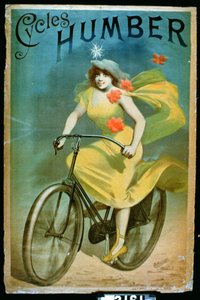 A „Humber Cycles” reklámozása alkotó: Jules Cheret