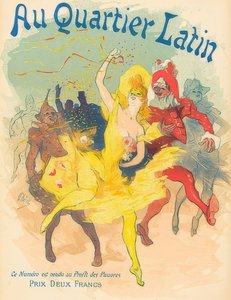 A latin negyedben. 1894 alkotó: Jules Cheret
