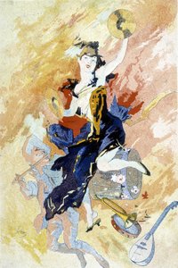 Cherret rajza a karneválra (XIX. század vége). alkotó: Jules Cheret