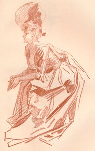 Rajz szangvinikus nyelven, c1900 1903-1904 alkotó: Jules Cheret