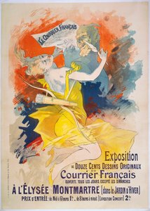 Le Courrier Francais kiállítás, 1895 körül (plakát) alkotó: Jules Cheret