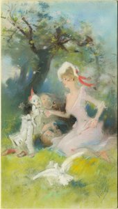 Die Clowns füttern alkotó: Jules Cheret