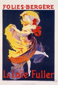 Loie Fuller a Folies Bergere-nél – Jules Cheret, c. 1890 alkotó: Jules Cheret