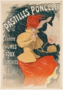 Poncelet-pasztillák (Pastilles Poncelet) alkotó: Jules Cheret