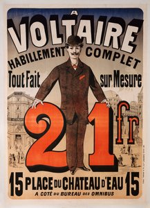 „A Voltaire” reklámplakát, 1877 körül