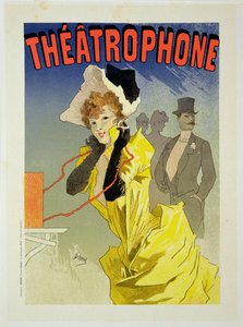 A „Theatrophone” című plakát reprodukciója, 1890 (lásd: 41410)