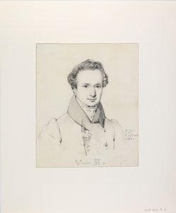 Victor Hugo portréja 1802-1885, 1830. alkotó: Jules Claude Ziegler