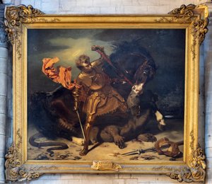 Szent György megöli a sárkányt alkotó: Jules Claude Ziegler