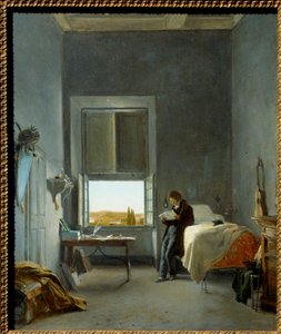 A művész a Villa Medicis szobájában