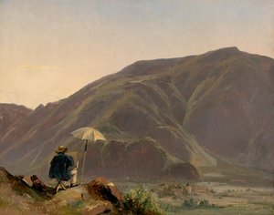 Bozen képe egy festővel, 1837.