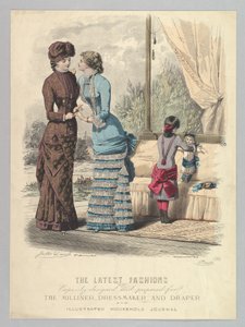 A legújabb divat kifejezetten a Milliner, Dressmaker és Dr... számára tervezett és elkészített, 1880-82. alkotó: Jules David