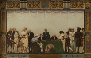 A 20. kerületi városháza vázlata: Naissance, patrie, devoir, droits