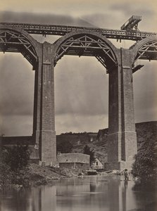 Pont-de-Buis, a Doufine-n, Franciaország, kb. 1865. alkotó: Jules Duclos