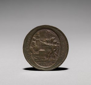 Érem: Five Sols által kibocsátott Monneron Brothers, Párizs, 1792 előlap. alkotó: Jules Dupré