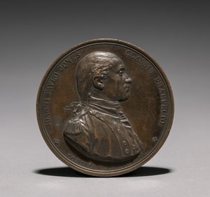 Érem: John Paul Jones. alkotó: Jules Dupré