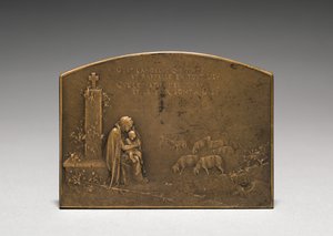 Medalion fordított. alkotó: Jules Dupré