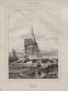 Malom a Sologne-ban, Franciaország, 1835. alkotó: Jules Dupré
