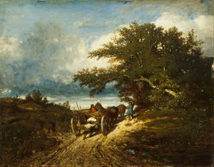Az úton alkotó: Jules Dupré