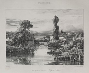 Kilátás Alençon közelében, 1839. alkotó: Jules Dupré