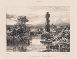 Felvétel Alençonban A nézet Alençonban, 1839. alkotó: Jules Dupré