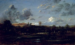 Landesben, 1841 körül (olaj, vászon) alkotó: Jules Dupré