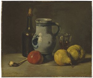 Csendélet szürke kancsóval alkotó: Jules Dupré