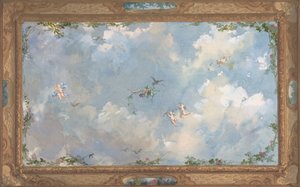 Design for Salon Ceiling, Candamo Hotel, kb. 1873. Alkotók: Jules-Edmond-Charles Lachaise, Eugène-Pierre Gourdet.
