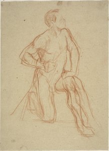 Férfi alak Térdelő alkotó: Jules Elie Delaunay