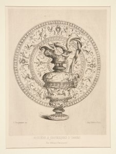 Ewer groteszkekkel d alkotó: Jules Ferdinand Jacquemart