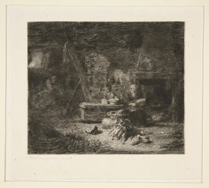 Egy holland konyha belseje alkotó: Jules Ferdinand Jacquemart