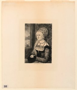 Fiatal nő portréja, az "Etchings of Pictures in the Metropolitan Museum, New York" című filmből alkotó: Jules Ferdinand Jacquemart