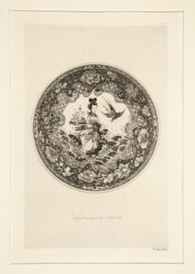 Fondemail csészealj alkotó: Jules Ferdinand Jacquemart