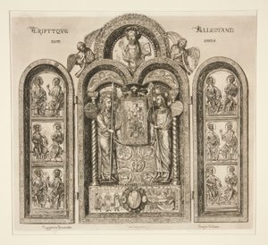 Német Triptichon / Xllme alkotó: Jules Ferdinand Jacquemart