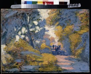 Napos út. Jules-Leon Flandrin festménye (Jules Leon Flandrin alkotó: Jules Flandrin