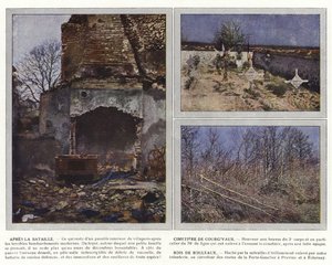 A csata után Courgivaux temető, nyírfa