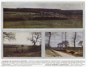 Panoráma Saint-Prix magaslatára, Montgivroux, Route de Mondement a Montgivroux