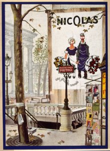 Francia poszter, amely a "Nectar" kitalált kézbesítőt ábrázolja 1931-ben alkotó: Jules Isnard Dransy