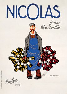 Nicolas, Nectar, 1930 körül (színes litó) alkotó: Jules Isnard Dransy