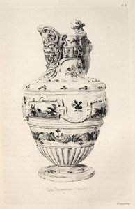 A kerámiaművészet története: Leíró és filozófiai tanulmány minden kor és minden nemzet fazekasságáról: Spanyolország: Talavera de la Reyna- Faience-Ewer (X. tábla)