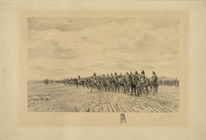 Napóleon Bonaparte Austerlitzben, 1894 alkotó: Jules Jacquet