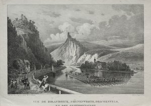 Kilátás Rolandseckre, Nonnenwerthre, Drachenfelsre és Siebenbirge-re alkotó: Jules Jean Baptiste de Joly