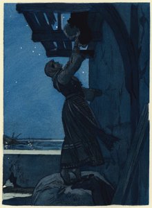 Illusztráció Casanova emlékirataihoz (színes litográfia) alkotó: Jules Marie Auguste Leroux