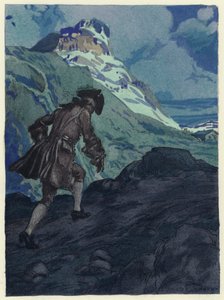 Illusztráció Casanova emlékirataihoz (színes litográfia) alkotó: Jules Marie Auguste Leroux