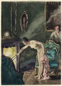 Illusztráció Casanova emlékirataihoz (színes litográfia)