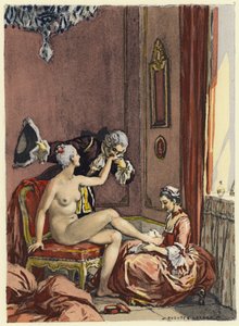 Illusztráció Casanova emlékirataihoz (színes litográfia)