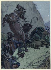 Illusztráció Casanova emlékirataihoz (színes litográfia) alkotó: Jules Marie Auguste Leroux