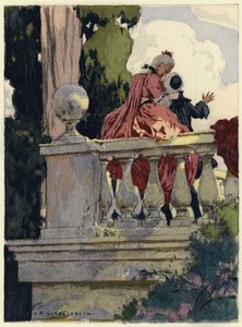 Illusztráció Casanova emlékirataihoz (színes litográfia)